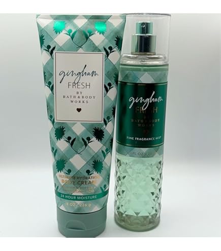 Amazon.com : Bath & Body Works Gingham Fresh 4 Piece Gift Bag Set